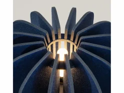 Sollux Lighting Lámpara de pie Mula moderno de fieltro/acero - 1 fuentes luminosas - L.45 x A.134 cm - marino/negro