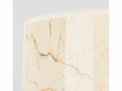 Discount Lámpara de pie Nevia minimalista de tela/PVC/acero - 1 fuentes luminosas - L.40 x A.135 cm - mármol /negro Lámpara De Pie