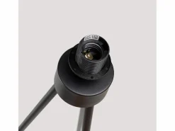 Discount Lámpara de pie Nevia minimalista de tela/PVC/acero - 1 fuentes luminosas - L.40 x A.135 cm - mármol /negro Lámpara De Pie