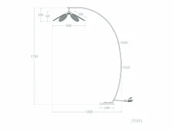 Discount Lámpara de Pie Ratán Arco Nirvana Natural Lámpara De Pie