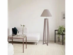 TOSEL Lámpara de Pie , madera, ,A155xD 40xP40cm