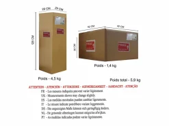 TOSEL Lámpara de Pie , madera, ,A155xD 40xP40cm