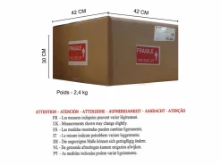 Online TOSEL Lámpara de Pie ,madera, ,A142xD 30x P 30cm Negro