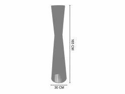 Best TOSEL Lámpara de Pie ,metal,,A 145x D30xP30cm Blanco