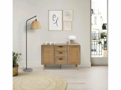 VS Venta-stock Lámpara de pie Umiko de Bambú, altura 156 cm