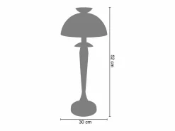 Online TOSEL Lámpara de Salón ,metal,madera,,A57xD40x P 40cm Beige