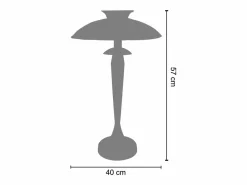 TOSEL Lámpara de Salón ,metal,madera, , A 57xD40xP40cm