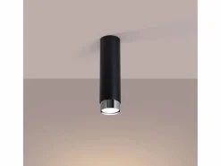 Sollux Lighting Lámpara de techo Alvor moderno de acero - 1 fuentes luminosas 4000K - L.6 x A.22,5 cm - /cromo