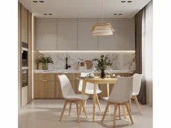 New Rendez-Vous Déco Lámpara de techo de bambú natural 46 cm - Maupiti Beige