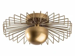 Sale Lámpara de techo de metal - Dorada - H. 18 x D. 45 cm - ZYMA Plafón