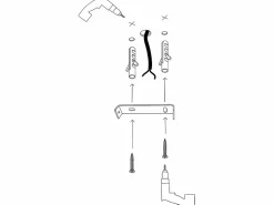 Discount Lámpara de techo de metal - lámpara Ancho 44 x Alt. 28 cm - y blanco DAMAR Plafón