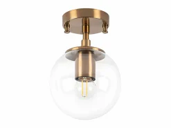 Discount Lámpara de techo de metal con globo - D. 15 x H. 23 cm - BARLATI Plafón