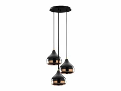OZAIA Lámpara de techo de metal - lámpara D. 37 x Alt. 25/111 cm - y cobre - YILDO
