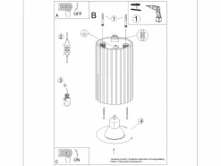 Sollux Lighting Lámpara de techo Gloow minimalista de aluminio - 1 fuentes luminosas 4000K - L.6,5 x A.10 cm -