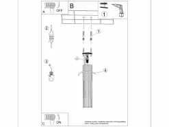 Best Lámpara de techo Gloow minimalista de aluminio - 1 fuentes luminosas 3000K - L.6,5 x A.40 cm - oliva Plafón