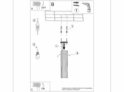 Discount Sollux Lighting Lámpara de techo Gloow minimalista de aluminio - 1 fuentes luminosas 4000K - L.6,5 x A.30 cm - Blanco
