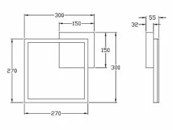 Lámpara de techo LED moderna BARD 22W Corten 3394-21-361 Fabas Luce Marru00f3n