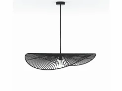 Outlet Lámpara de techo negra de papel de cuerda 75 cm - Mada Lámpara Suspendida