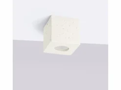 Outlet Lámpara de techo Quad industrial de concreto - 1 fuentes luminosas - L.10 x A.10 cm - Plafón