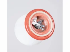 Sale Lámpara de techo Zori minimalista de cerámica/vidrio vidriado - 1 fuentes luminosas - L.12 x A.12 cm - durazno Plafón
