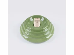 Outlet Sollux Lighting Lámpara de techo Zori minimalista de cerámica/vidrio vidriado - 1 fuentes luminosas - L.12 x A.12 cm - oliva Verde