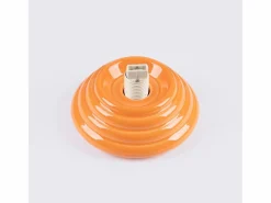 Sale Sollux Lighting Lámpara de techo Zori minimalista de cerámica/vidrio vidriado - 1 fuentes luminosas - L.12 x A.12 cm - Naranja