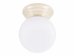 Best Lámpara de techo Zori minimalista de cerámica/vidrio vidriado - 1 fuentes luminosas - L.12 x A.12 cm - Plafón