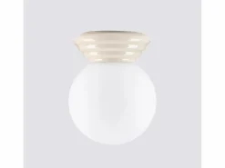 Best Lámpara de techo Zori minimalista de cerámica/vidrio vidriado - 1 fuentes luminosas - L.12 x A.12 cm - Plafón