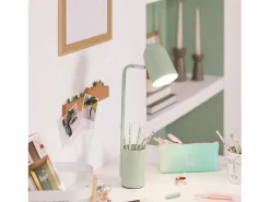 Best Ledkia Lámpara Flexo Escritorio de Metal con Portalápices Waal Celadón Verde