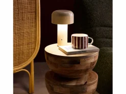 Sale Sweeek Lámpara led de metal para mesa interior, 13cm Beige