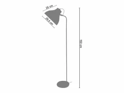 Discount Lámpara para Escritorio ,metal , ,A150xD29xP29cm Lámpara De Pie