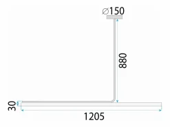 Online Lámpara Toolight Led App1659-Cp 120Cm Black Lámpara Suspendida