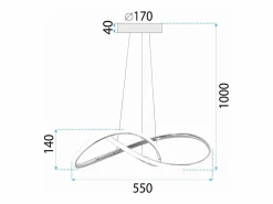 Lámpara Toolight Led App1601-Cp Gold