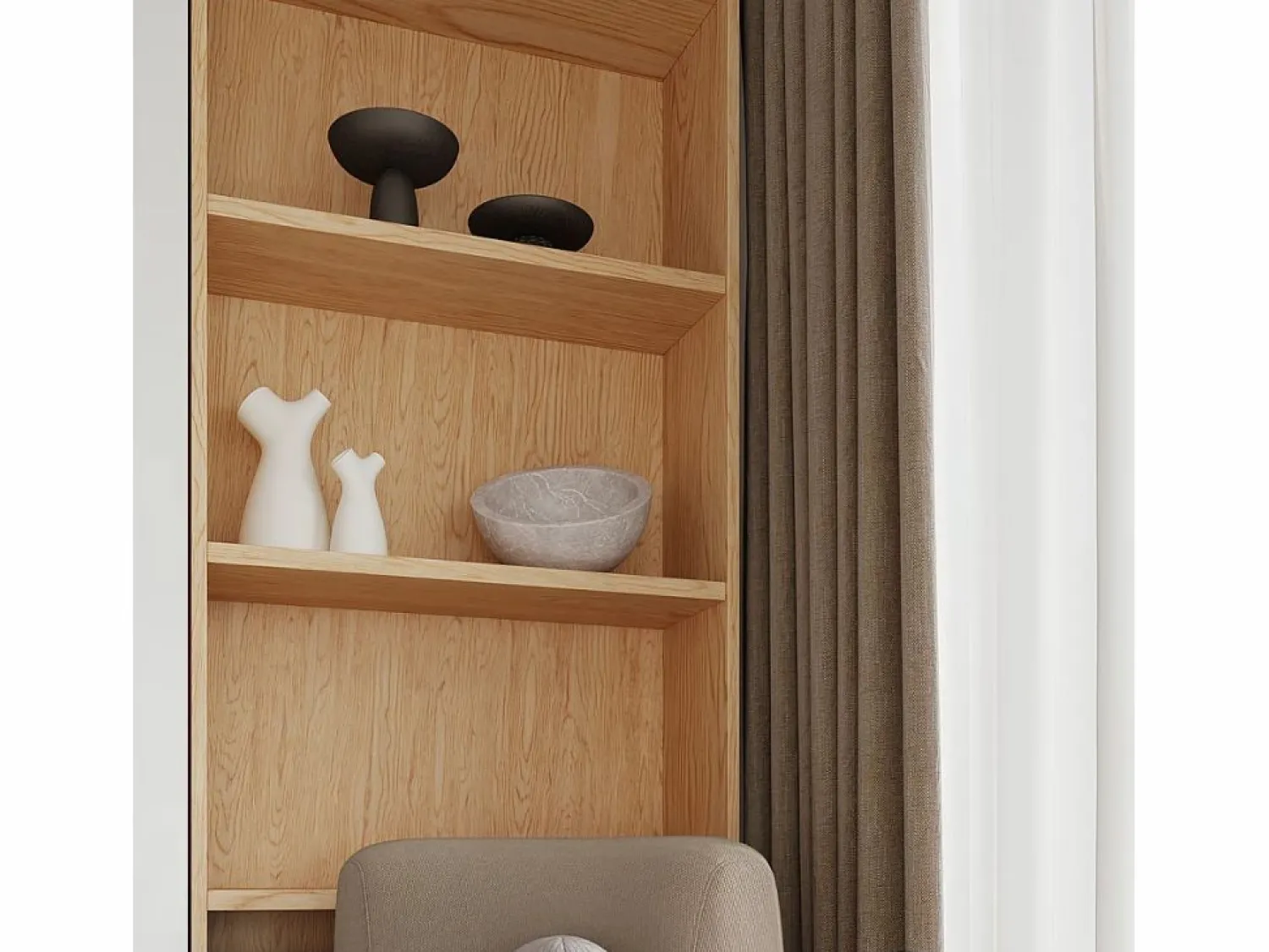 Sollux Lighting Lámparas De Escritorio Boomo Moderno De Madera - 1 Fuentes Luminosas - L.12 X A.21 Cm - Madera Natural Color natural claro