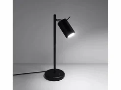 Best Sollux Lighting Lámparas de escritorio Briix moderno de acero - 1 fuentes luminosas 4000K - L.14,5 x A.43 cm - Negro