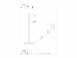 Hot Lámparas de escritorio Briix moderno de acero - 1 fuentes luminosas 3000K - L.14,5 x A.43 cm - Lámpara De Escritorio