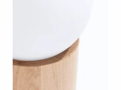 Outlet Sollux Lighting Lámparas de escritorio Lust moderno de madera - 1 fuentes luminosas 3000K - L.12 x A.21 cm - madera natural Color natural claro