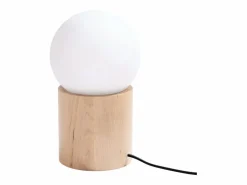 Sollux Lighting Lámparas de escritorio Lust moderno de madera - 1 fuentes luminosas 4000K - L.12 x A.21 cm - madera natural