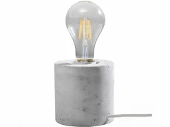 Sollux Lighting Lámparas de escritorio Nalvado industrial de concreto - 1 fuentes luminosas 4000K - L.10 x A.10 cm - Gris