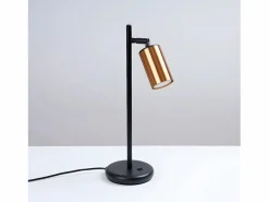 Clearance Sollux Lighting Lámparas De Escritorio Winx Moderno De Acero - 1 Fuentes Luminosas - L.13 X A.44 Cm - /Cobre Negro