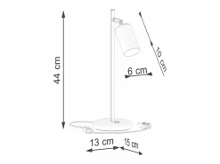 Clearance Sollux Lighting Lámparas De Escritorio Winx Moderno De Acero - 1 Fuentes Luminosas - L.13 X A.44 Cm - /Cobre Negro