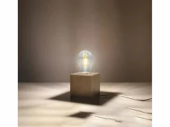 Sollux Lighting Lámparas de escritorio Zxina escandinavo de madera - 1 fuentes luminosas 4000K - L.10 x A.10 cm - madera natural