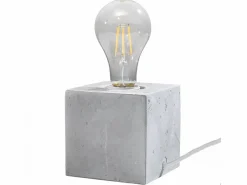 Sale Lámparas de escritorio Zxina industrial de concreto - 1 fuentes luminosas 4000K - L.10 x A.10 cm - Lámpara De Mesa