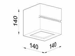 Best Lámparas de pared Astra line moderno de cerámica - 1 fuentes luminosas 4000K - L.14 x A.14 cm - Aplique Para Pared
