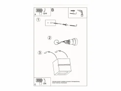 Best Lámparas de pared Astra line moderno de cerámica - 1 fuentes luminosas 4000K - L.14 x A.14 cm - Aplique Para Pared