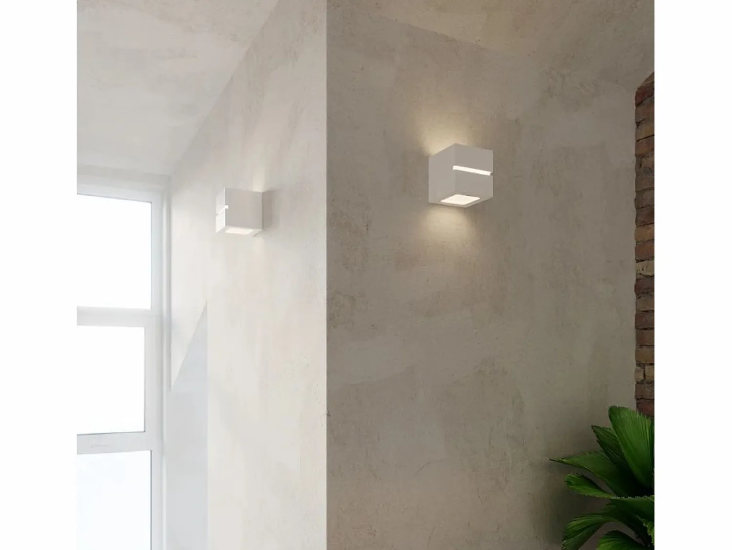 Best Lámparas de pared Astra line moderno de cerámica - 1 fuentes luminosas 4000K - L.14 x A.14 cm - Aplique Para Pared