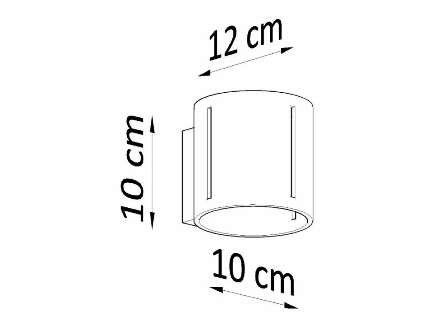 Sollux Lighting Lámparas de pared Brich moderno de aluminio - 1 fuentes luminosas 4000K - L.10 x A.10 cm -