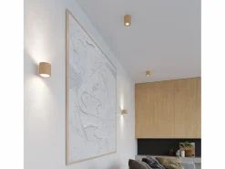 Clearance Sollux Lighting Lámparas de pared Celeris escandinavo de madera - 1 fuentes luminosas 4000K - L.10 x A.10 cm - madera natural Color natural claro