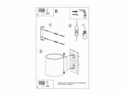 Sollux Lighting Lámparas de pared Celeris moderno de aluminio - 1 fuentes luminosas 4000K - L.10 x A.10 cm -