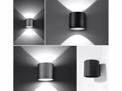 Outlet Lámparas de pared Celeris moderno de aluminio - 1 fuentes luminosas 3000K - L.10 x A.10 cm - Aplique Para Pared